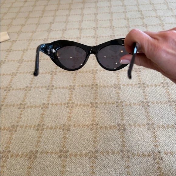 Versace Black Cat-Eye Sunglasses for Women - Picture 2 of 3